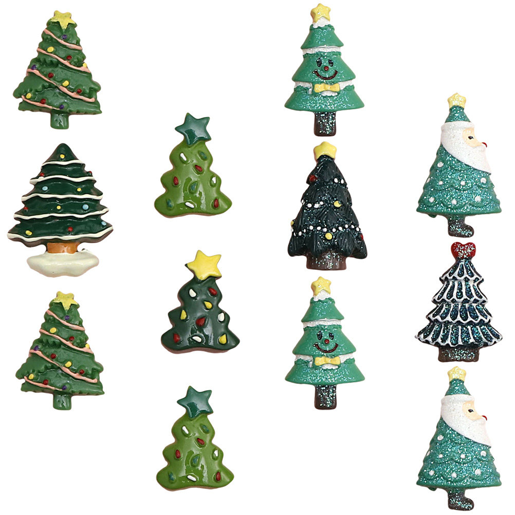 Christmas Craft Embellishment - ชุดของตกแต่งคริสต์มาสเรซิ่น 20 ชิ้น สำหรับงาน DIY ชุดอุปกรณ์งานฝีมือตกแต่งคริสต์มาสสุดพิเศษสำหรับโปรเจกต์ช่วงเทศกาล