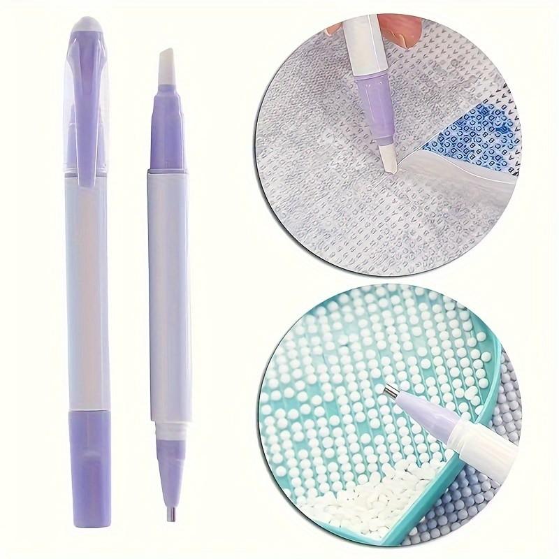 Embroidery Embellishments - เครื่องมือถอดฟิล์มสำหรับงานเพชรปัก, ฟิล์มป้องกันฝุ่นสำหรับงานเพชรปัก, เครื่องตัดกระดาษเซรามิก - ใช้ได้สองแบบ, ปากกาแต้มเพชร