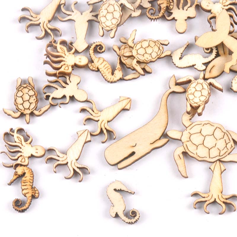 20Pcs 25-40Mmทะเลเต่า/ม้า/ปลาว - Craft Embellishments บทวิจารณ์และราคา