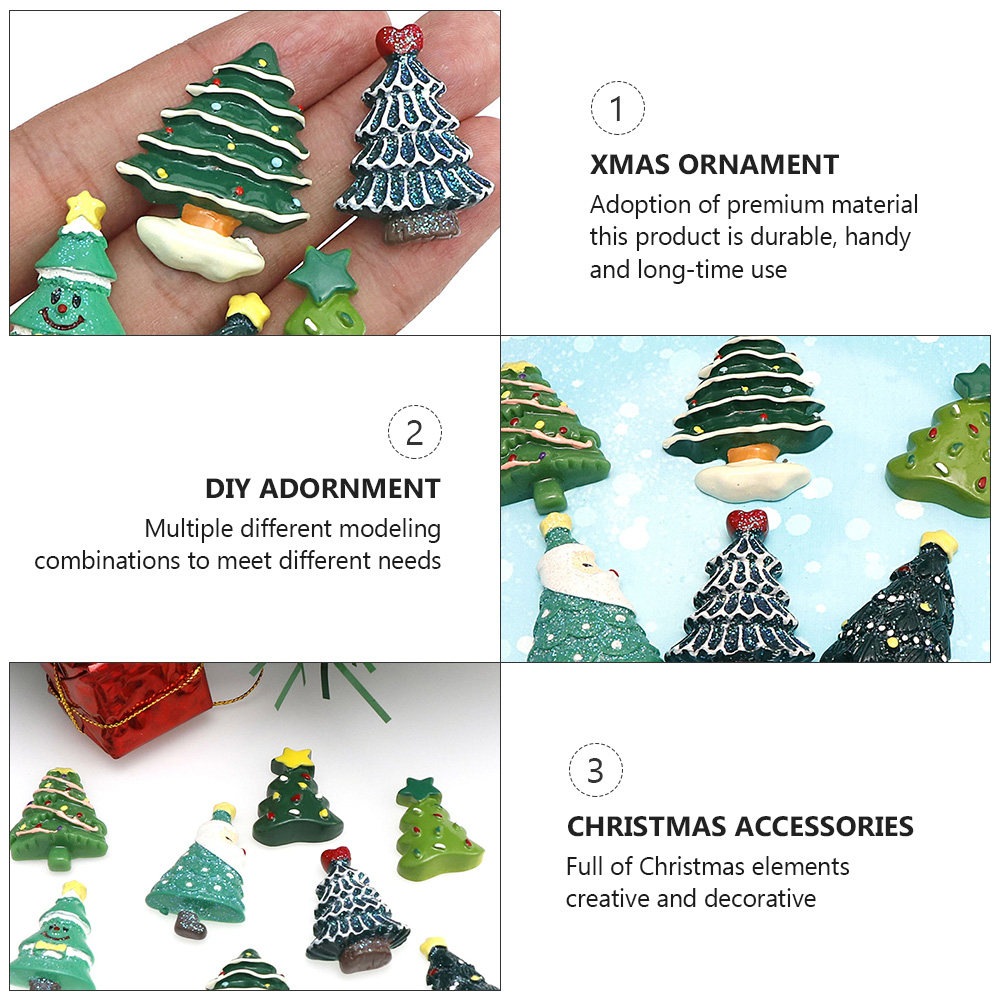 ชุดของตกแต่งคริสต์มาสเรซิ่น 20 - Christmas Craft Embellishment บทวิจารณ์และราคา