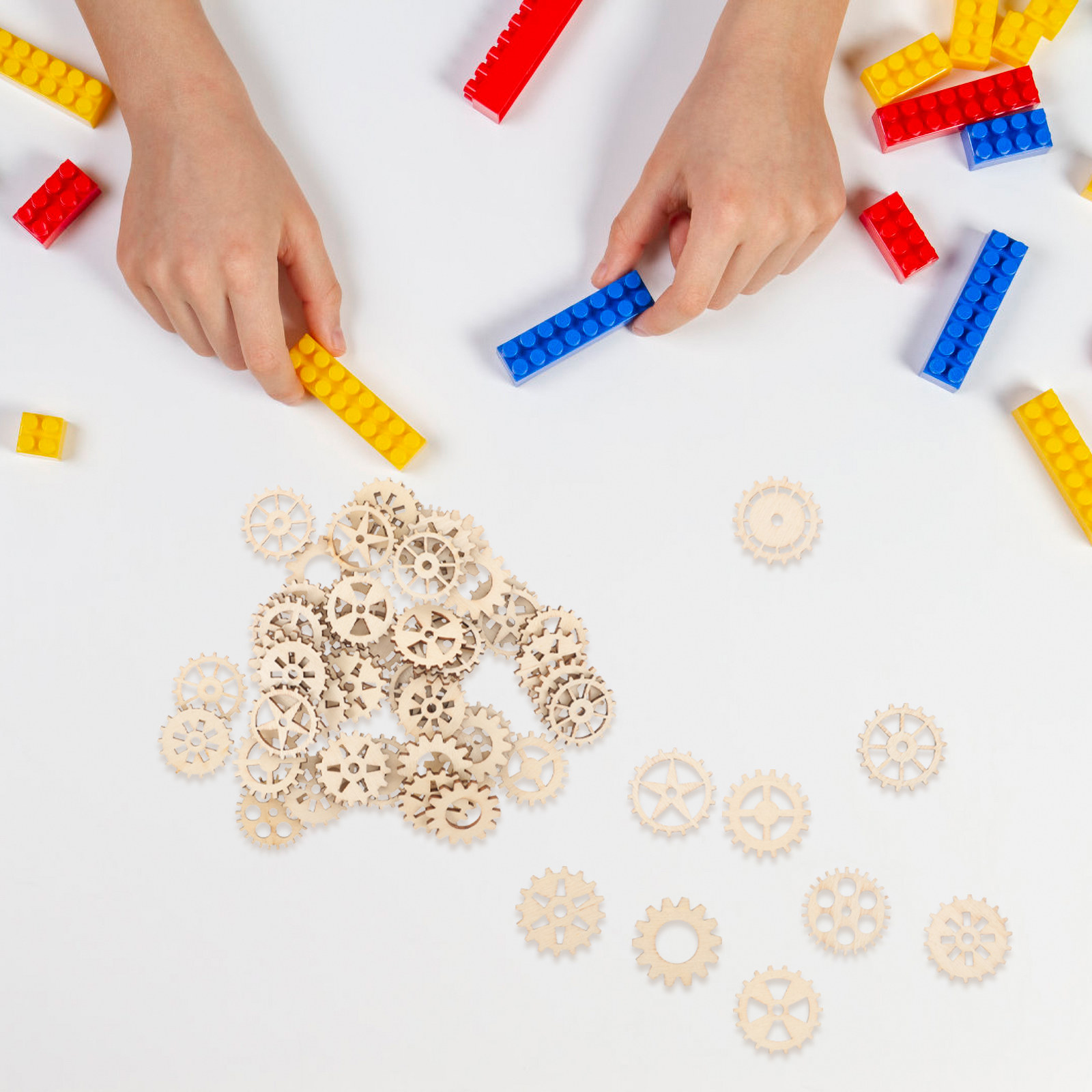 ชิ้นส่วนงานฝีมือไม้ 100 ชิ้น ส - Craft Embellishments บทวิจารณ์และราคา